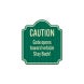 Gate Opens Towards Vehicle Aluminum Sign (HIP Reflective)