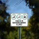 Tobacco Or Marijuana Smoking Allowed Aluminum Sign (Non Reflective)