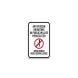Persons Urinating In Public Will Be Prosecuted Aluminum Sign (Non Reflective)
