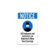Custom All Employees & Customers Required to Wear Face Coverings Aluminum Sign (Non Reflective)