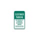 Customer Parking Use Parking Lot At Own Risk Aluminum Sign (Non Reflective)