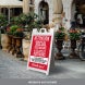Attention Social Distancing Also Applies Outdoors Corflute Sign (Non Reflective)