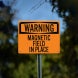 OSHA Magnetic Field In Place Plastic Sign