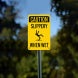 OSHA Slippery When Wet Plastic Sign