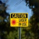 OSHA Laser In Use Plastic Sign