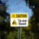 ANSI Tip Over Hazard Plastic Sign