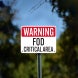 FOD Critical Area Plastic Sign