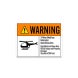 ANSI 24 Hour MedEvac Helicopter Operations Area Plastic Sign