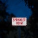 Sprinkler Room Aluminum Sign (EGR Reflective)
