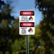 Bilingual OSHA Diesel Fuel No Smoking No Open Flames Plastic Sign