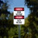 Bilingual OSHA High Voltage Plastic Sign
