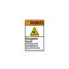 ANSI Entanglement Hazard Plastic Sign