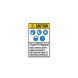 ANSI Proper PPE Required Boots Hardhats Gloves Plastic Sign