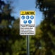 ANSI Proper PPE Required Boots Hardhats Gloves Plastic Sign