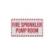 Pump Room Decal (EGR Reflective)