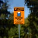 Bilingual OSHA Body Harness Must Be Worn Plastic Sign