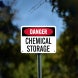 OSHA Chemical Storage Plastic Sign