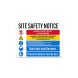 Unauthorized Entry To This Site Is Strictly Prohibited Plastic Sign