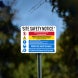 Unauthorized Entry To This Site Is Strictly Prohibited Plastic Sign