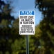 Please Do Not Leave Valuables In Plain View Plastic Sign
