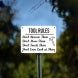 Don't Borrow Them Don't Move Them Plastic Sign
