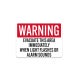 Evacuate Area Immediately When Light Flashes Or Alarm Sounds Plastic Sign
