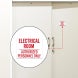 Electrical Room Authorized Only Decal (Non Reflective)
