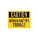 OSHA Lithium Battery Storage Plastic Sign