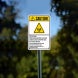 ANSI Caution RF Hazard Plastic Sign