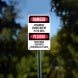Bilingual OSHA Venomous Snakes May Be In The Area Plastic Sign