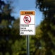 ANSI Underground Gas Line Call Before Digging Plastic Sign