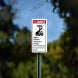 ANSI Look Up Hazardous Voltage Lines Overhead Plastic Sign