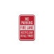 No Parking, Fire Lane Keep Clear Aluminum Sign (Diamond Reflective)