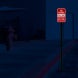 No Parking, Fire Lane Keep Clear Aluminum Sign (Diamond Reflective)