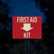 First Aid Kit Aluminum Sign (Glow In The Dark)