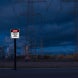 Danger, Overhead Power Line Aluminum Sign (HIP Reflective)