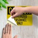Caution Authorized Personnel Only Decal (Glow In The Dark)