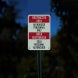 Bilingual Restricted Area Aluminum Sign (Glow In The Dark)