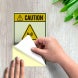 ANSI Caution RF Hazard Decal (Glow In The Dark)
