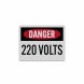 OSHA Danger High Voltage Decal (Reflective)