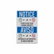 Bilingual Do Not Flush Feminine Products Decal (Reflective)