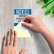 Bilingual OSHA Audio Surveillance Notice Decal (Reflective)