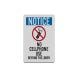 No Cell Phone Use Decal (Reflective)