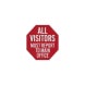 Must Report To Main Office Decal (Reflective)