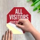 Must Report To Main Office Decal (Reflective)