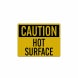 Caution Hot Surface Decal (Reflective)