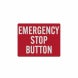 Electrical Emergency Stop Button Decal (Reflective)