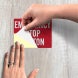 Electrical Emergency Stop Button Decal (Reflective)