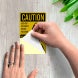Bilingual OSHA Lock Out For Safety Before You Start Decal (Reflective)