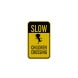 Slow Children Crossing Aluminum Sign (EGR Reflective)